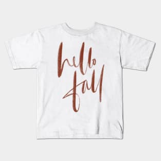 hello fall Kids T-Shirt